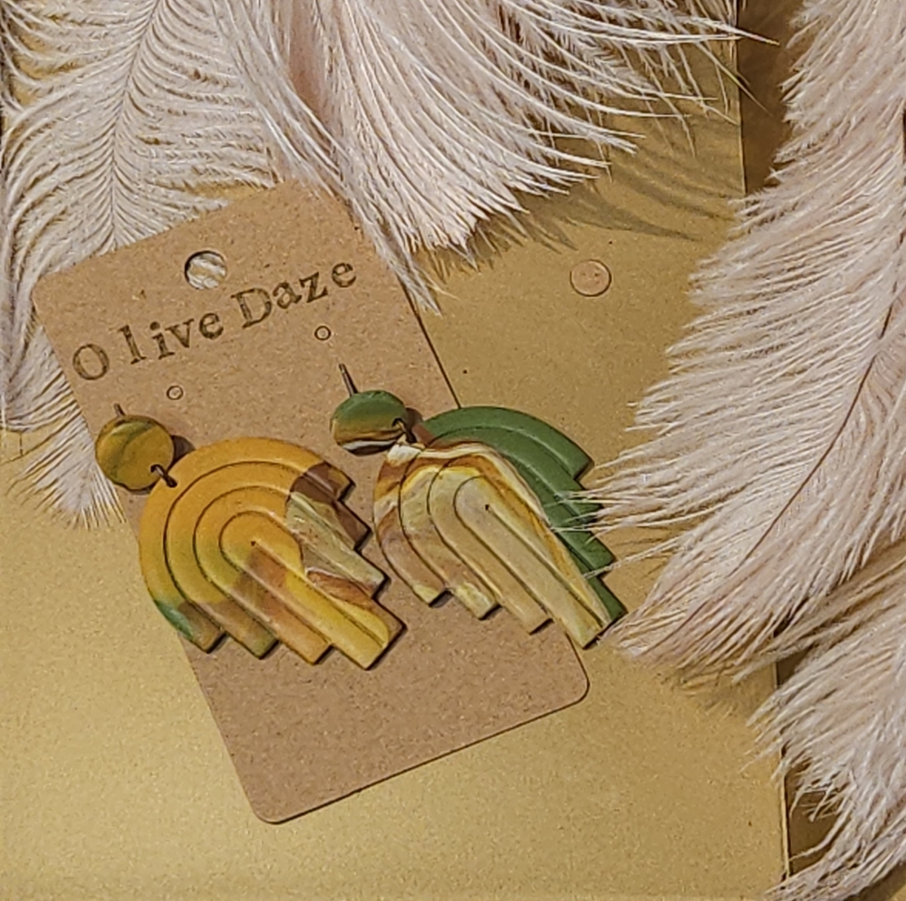 Polymer clay earrings
